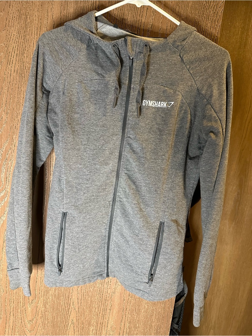 Gymshark Gray Pullover Hoodie with Subtle Logo